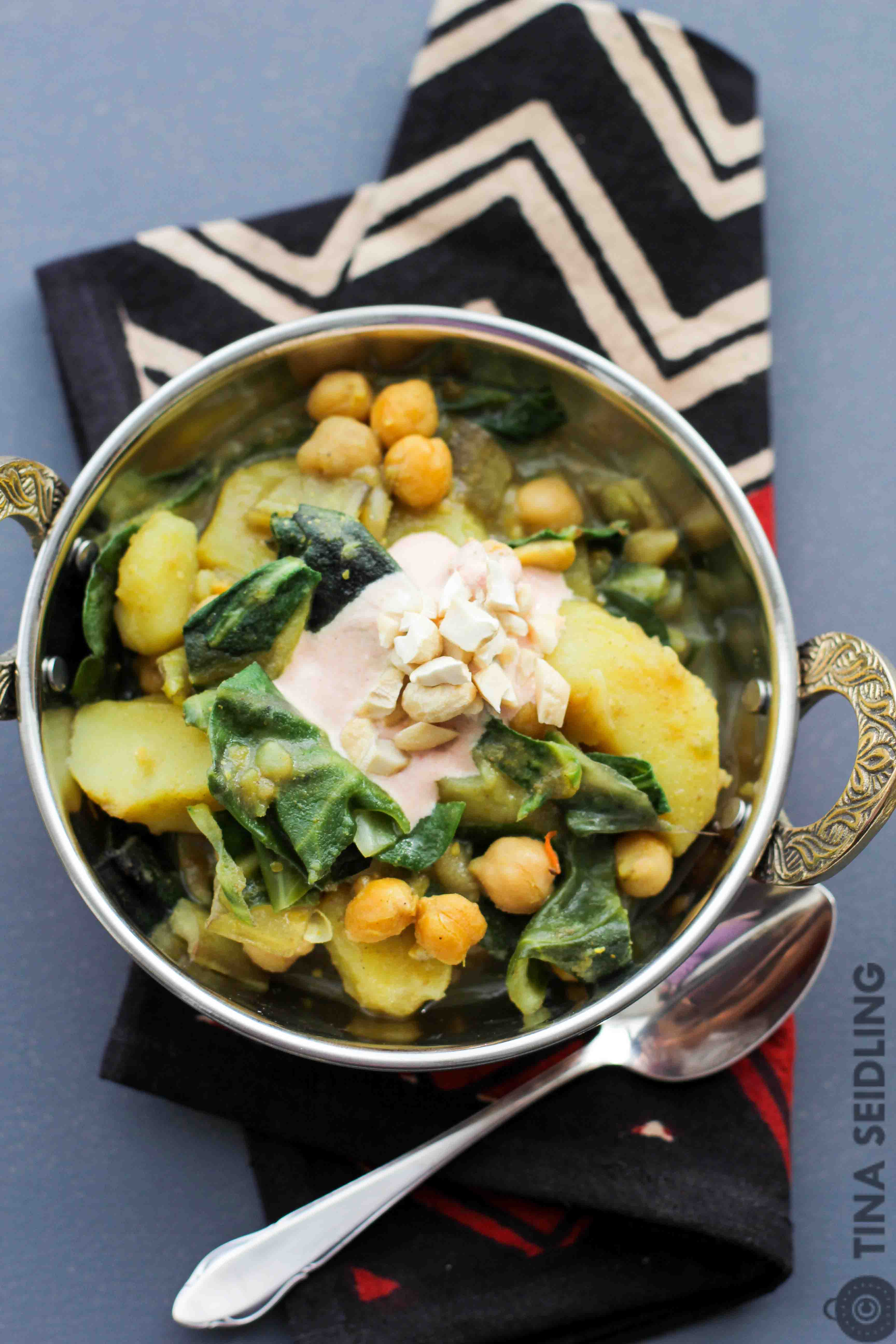 Mangold Kichererbsen Curry Mit Kartofeln Lunch For One