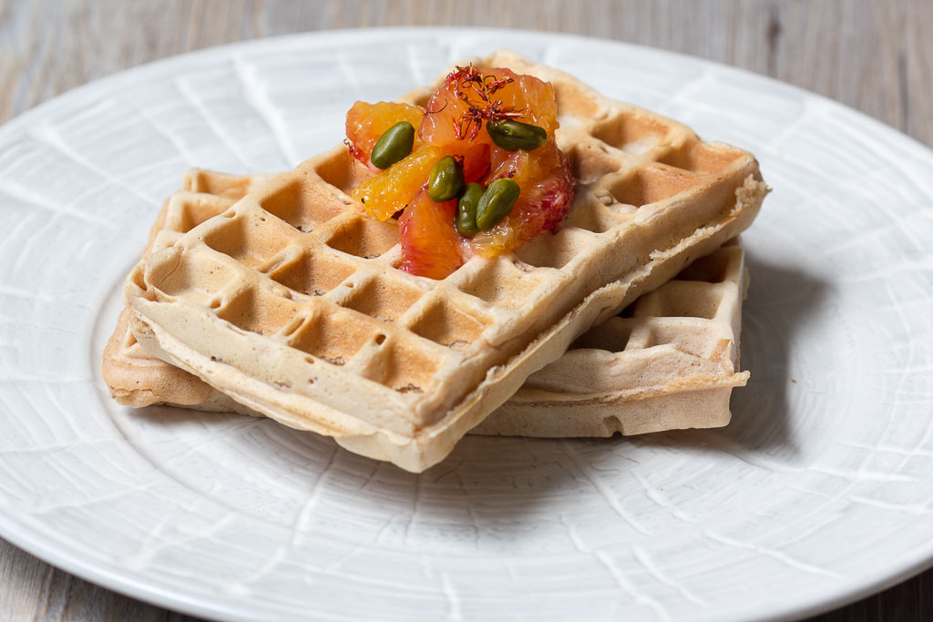 Buttermilchwaffeln mit Nougat - Foodblog Lunch For One