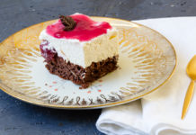 Weihnachtlicher Kirschkuchen vom Blech
