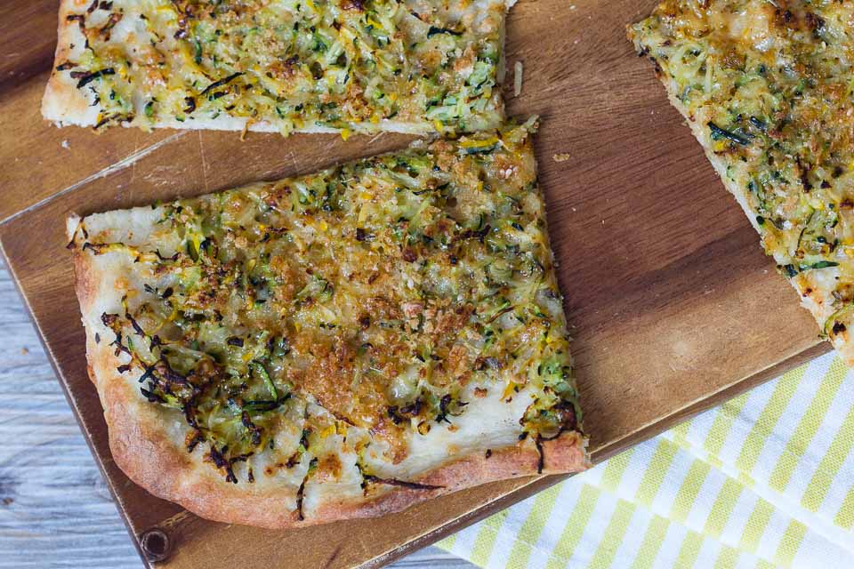 Zucchini Pizza via lunchforone
