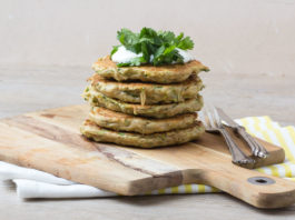 Zucchini Pfannkuchen via lunchforone