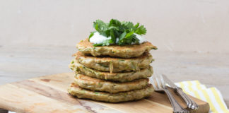 Zucchini Pfannkuchen via lunchforone