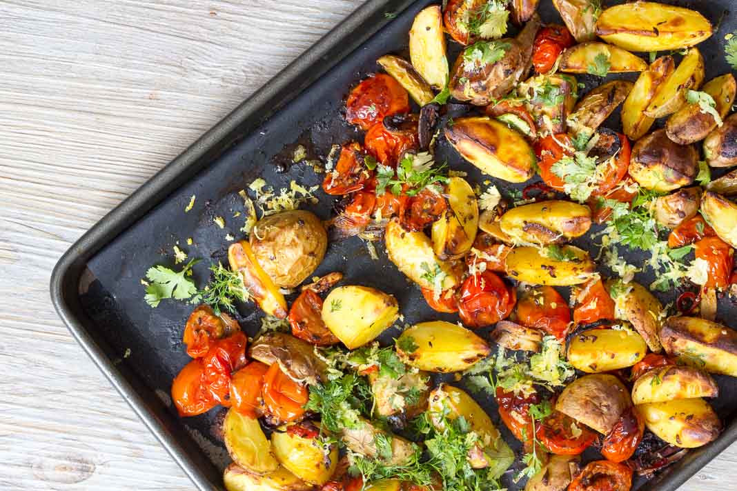 Geröstete Kartoffeln aus dem Ofen via lunchforone