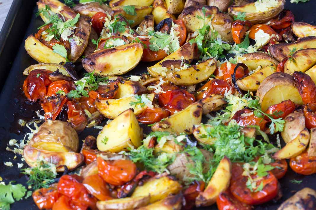 Geröstete Kartoffeln aus dem Ofen via lunchforone